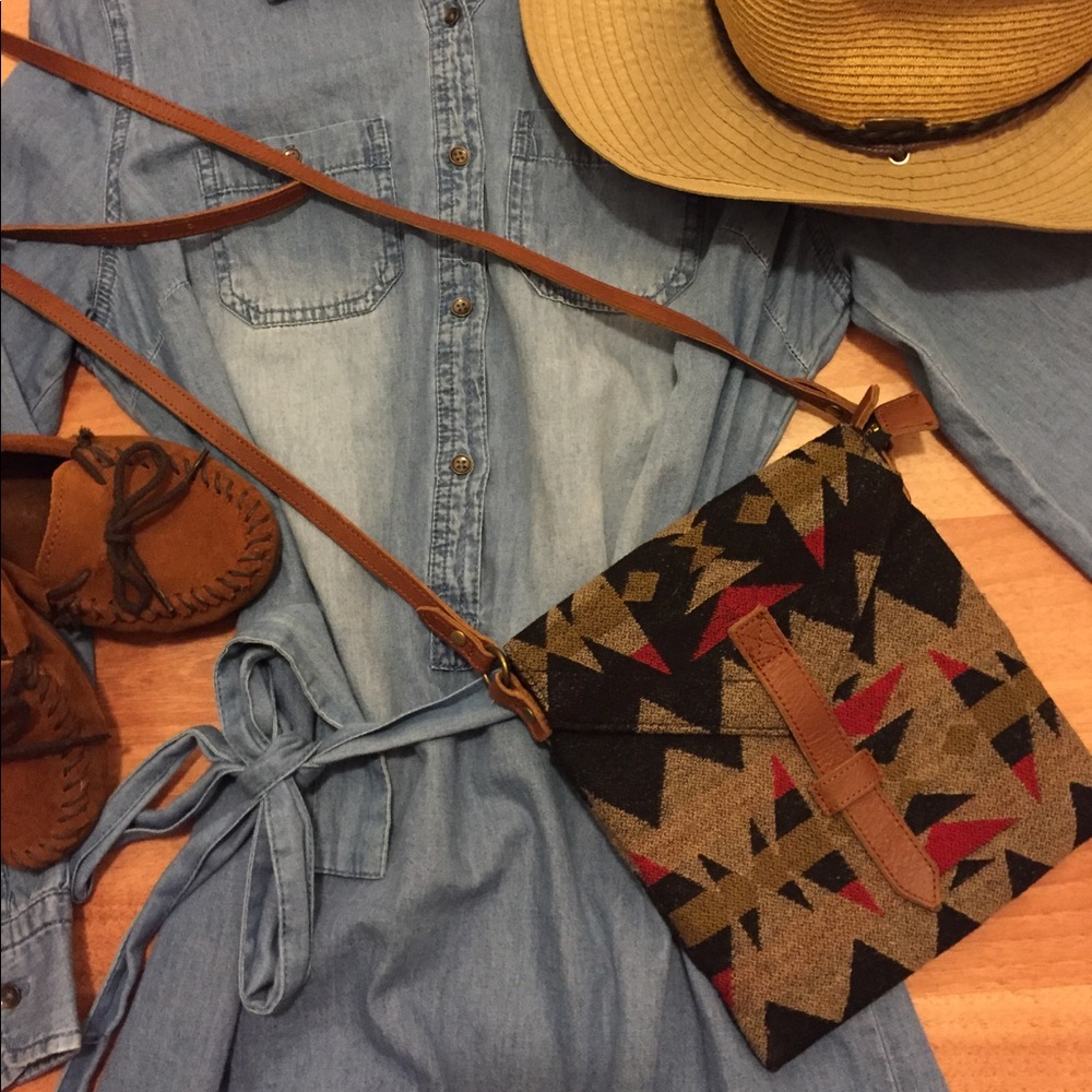 Pendleton wool purse